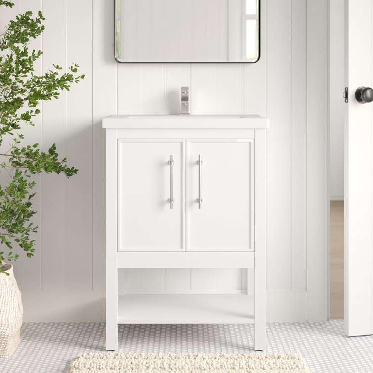 24 white on sale bathroom vanity